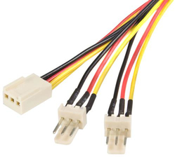 Startech.com TX3 Fan Power Splitter Cable - Fan Power Splitter - 30 Cm STACAS013