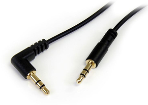 Startech.com 3 Ft Slim 3.5MM To Right Angle Stereo Audio Cable - M/M - Audio Cable - 91 Cm STATAB011
