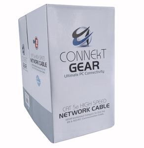 Connekt Gear 305m Cat5e Drum UTP Stranded Network Cable - Grey GRONET003