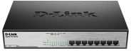 D-Link - 8-Port Desktop Gigabit Switch With PoE DLINET763
